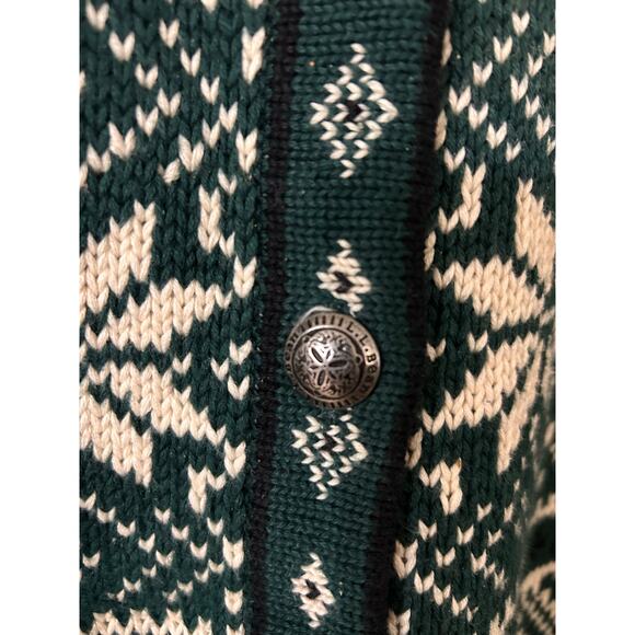 Vintage LL Bean Cotton Fair Isle Cardigan, Size 2X - Picture 11 of 11